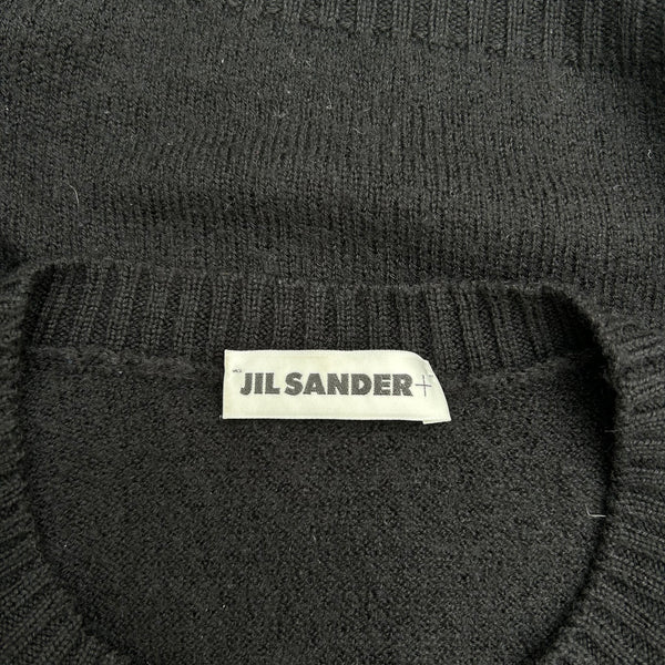 Jil Sander Black Wool Sweater Tag