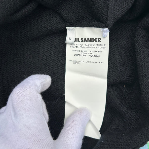 Jil Sander Black Wool Sweater Tag