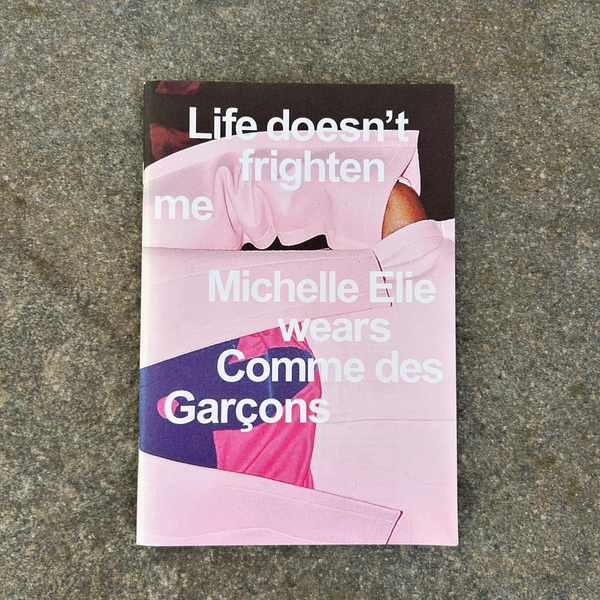 Life doesn't frigthen Me. Michelle Elie wears Comme des Garcons Brochure