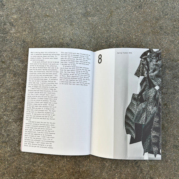Life doesn't frigthen Me. Michelle Elie wears Comme des Garcons Brochure