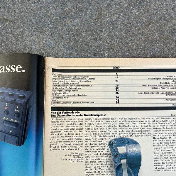 FAZ Magazine 207 17. February 1984 on Rei Kawakubo