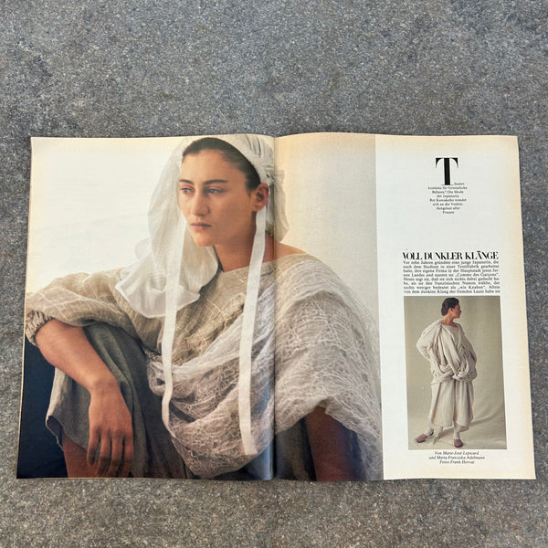 FAZ Magazine 207 17. February 1984 on Rei Kawakubo