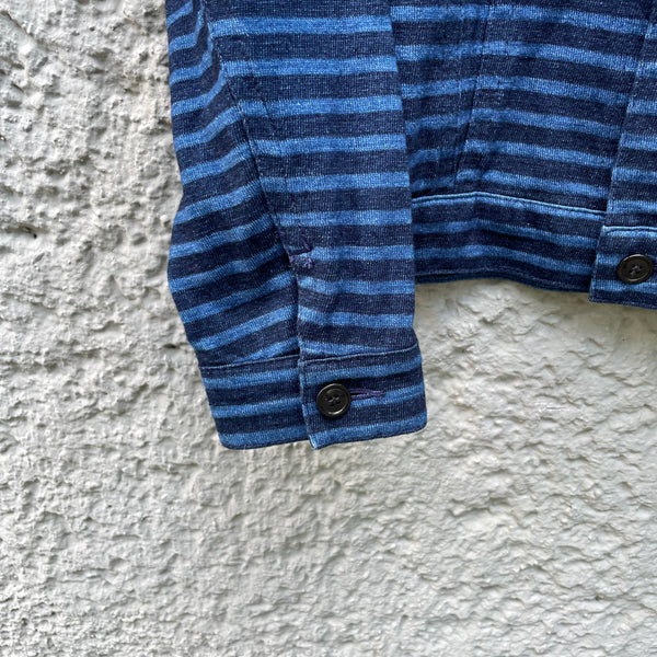 CDG Junya Watanabe x Levi's Striped Blue Trucker Jacket S/S11 Detail