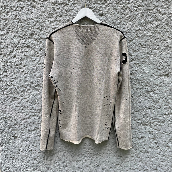  Label Under Construction Reversible Wool Sweater Backside