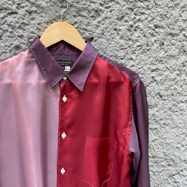 Comme des Garcons Homme Plus Cupro Shirt with Oversized Sleeves F/W20 Detail