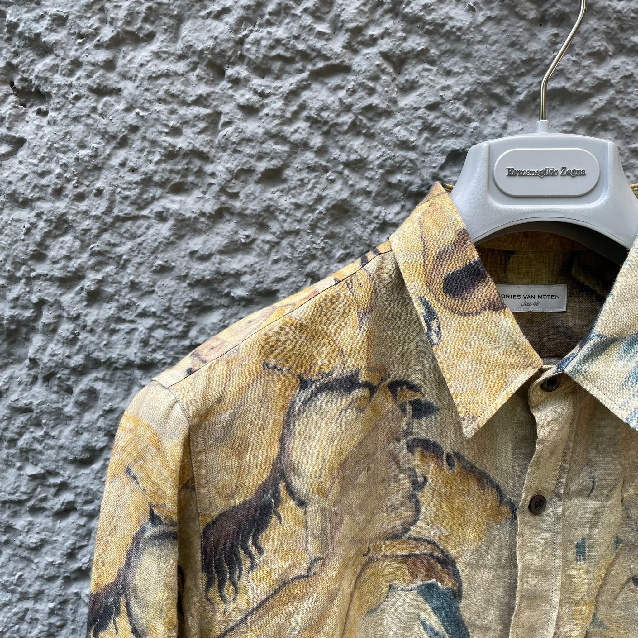 Dries van Noten Yellow Tapestry Shirt S/S17 – Asa Nisi Masa