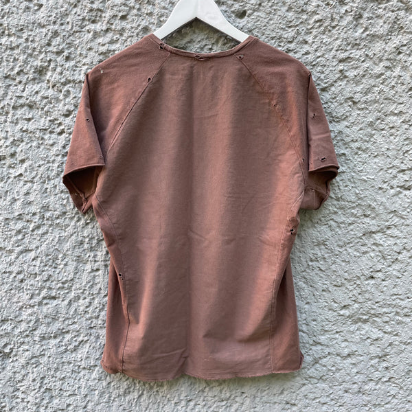  Carpe Diem Maurizio Altieri Brown Distressed T-Shirt Backside