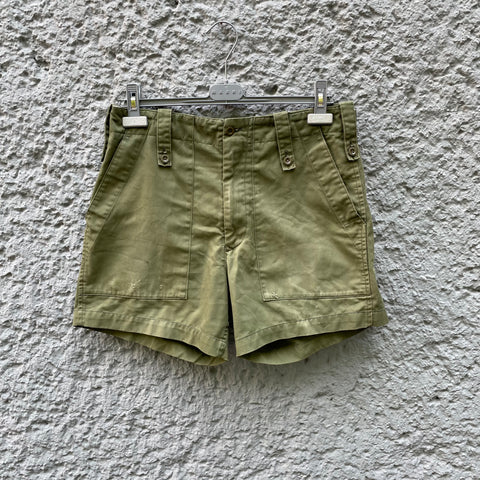 1970s British Military Green Shorts