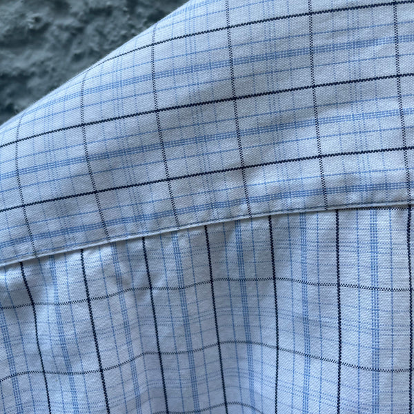 Thom Browne White Patterned Shirt Pattern Close-Up