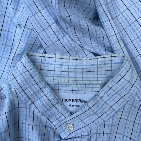 Thom Browne White Patterned Shirt Collar