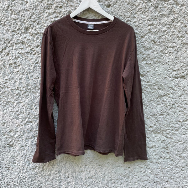 Brown Long-Sleeved T-Shirt