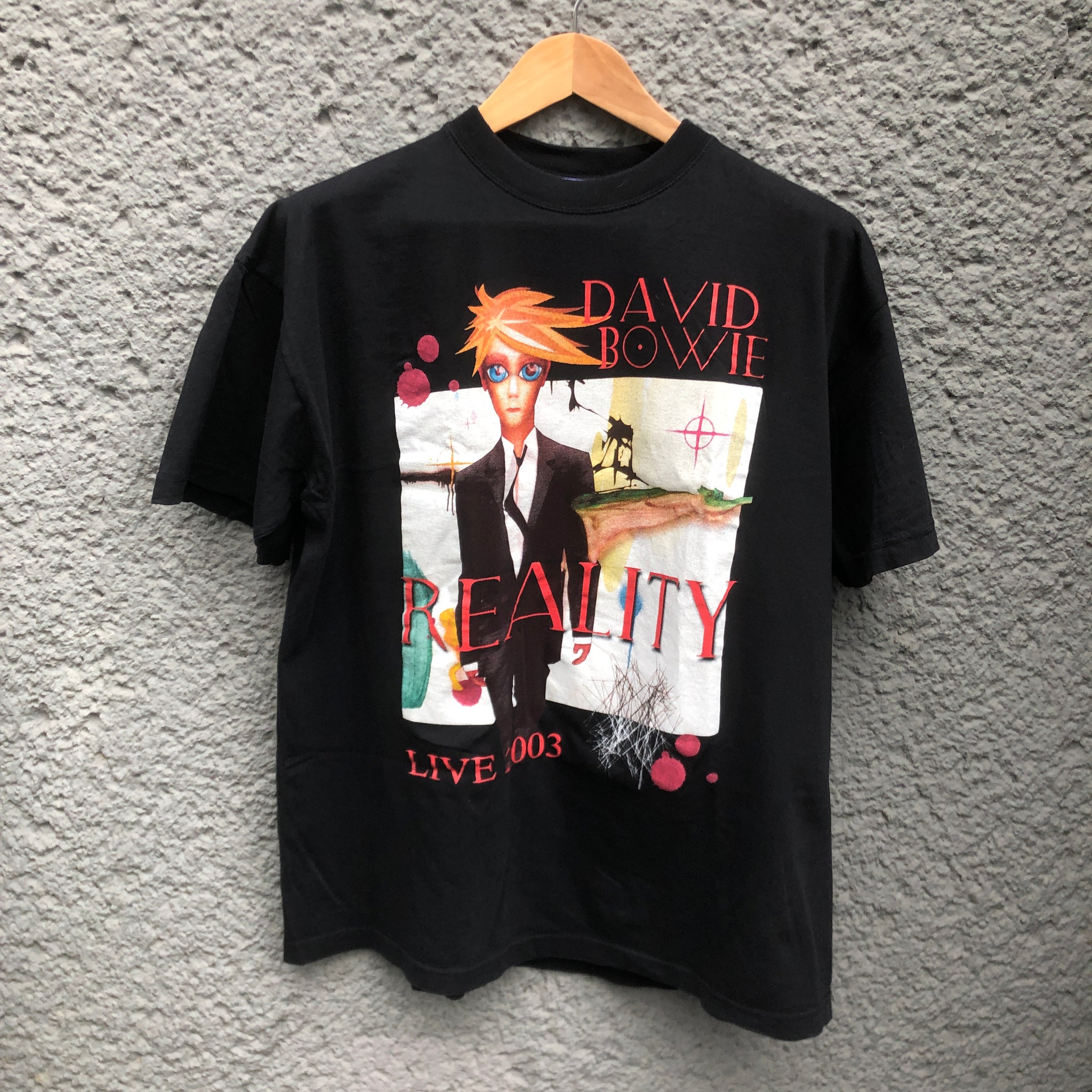Vintage Black David Bowie "Reality" T-Shirt 2003 Tee