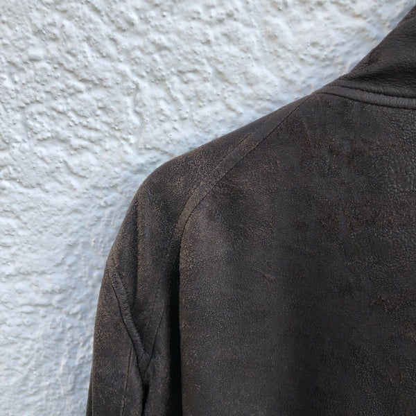 Blistered Lamb Leather Jacket
