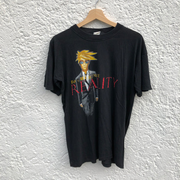 Black David Bowie "Reailty" T-Shirt 2003