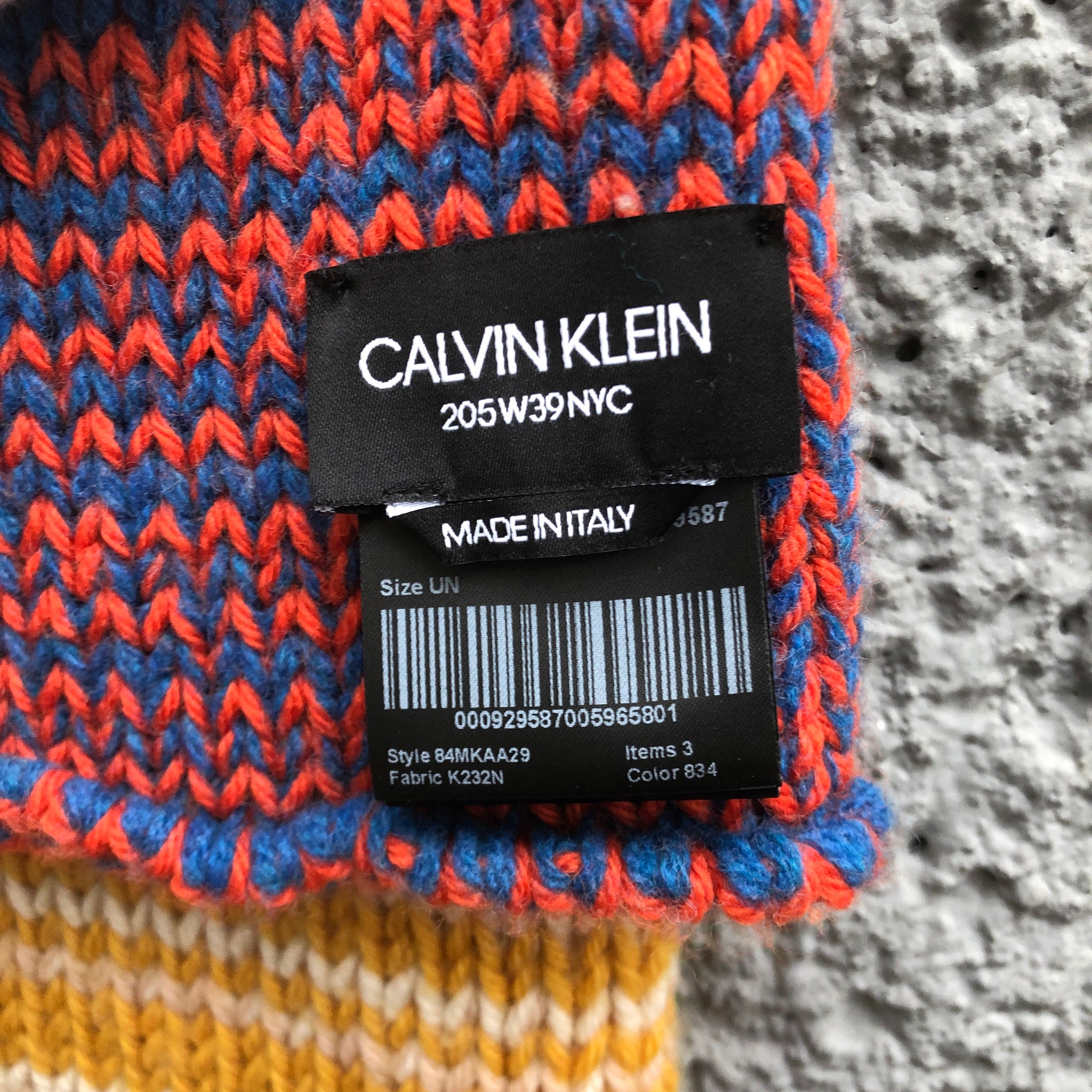 Calvin Klein 205w39nyc by Raf Simons Oversized Yellow Scarf Calvin Klein 205w39nyc by Raf Simons Oversized Yellow Scarf