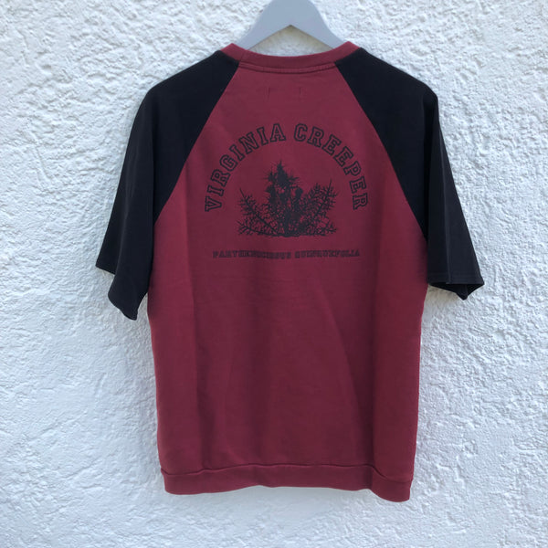 Red Short Sleeved Crewneck Redux "Virginia Creeper"