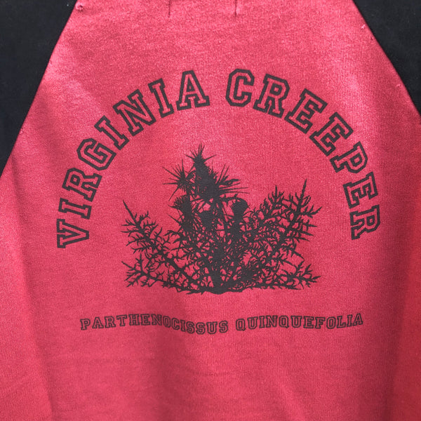 Red Short Sleeved Crewneck Redux "Virginia Creeper"