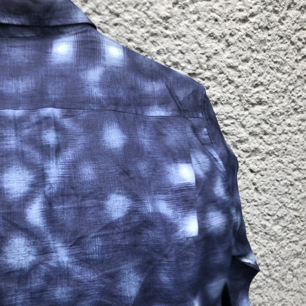 Blue Shirt with Abstract Pattern