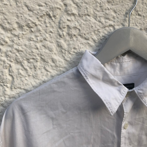 White Shirt with Rose Details S/S90