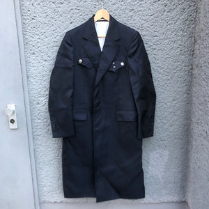 Calvin Klein 205w39nyc by Raf Simons Blue Police Officer Overcoat