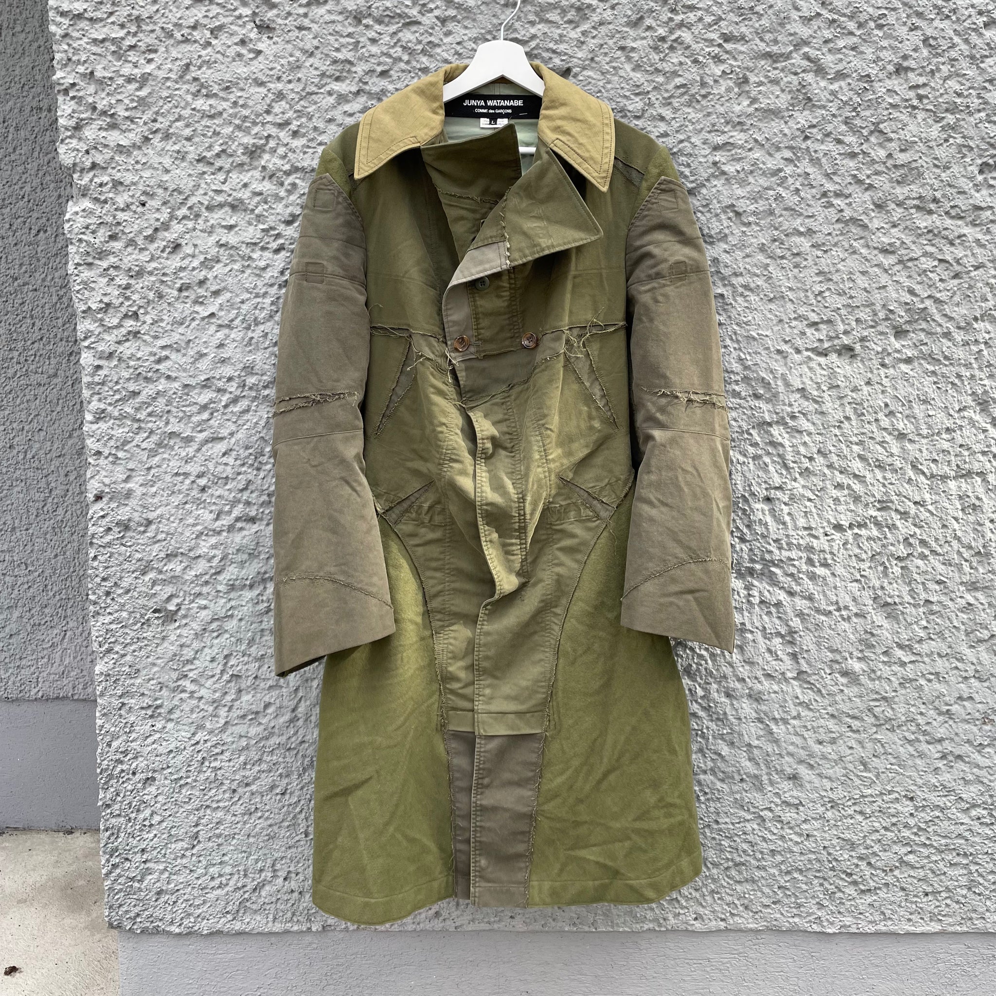 ジャケット・アウター azuma. pentagram trench coat Junya Watanabe Reworked Patchwork Military Coat F/W06 Runway