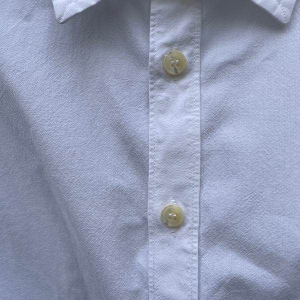 Carol Christian Poell White Shirt CM/2240 SPUR/1 Button Detail
