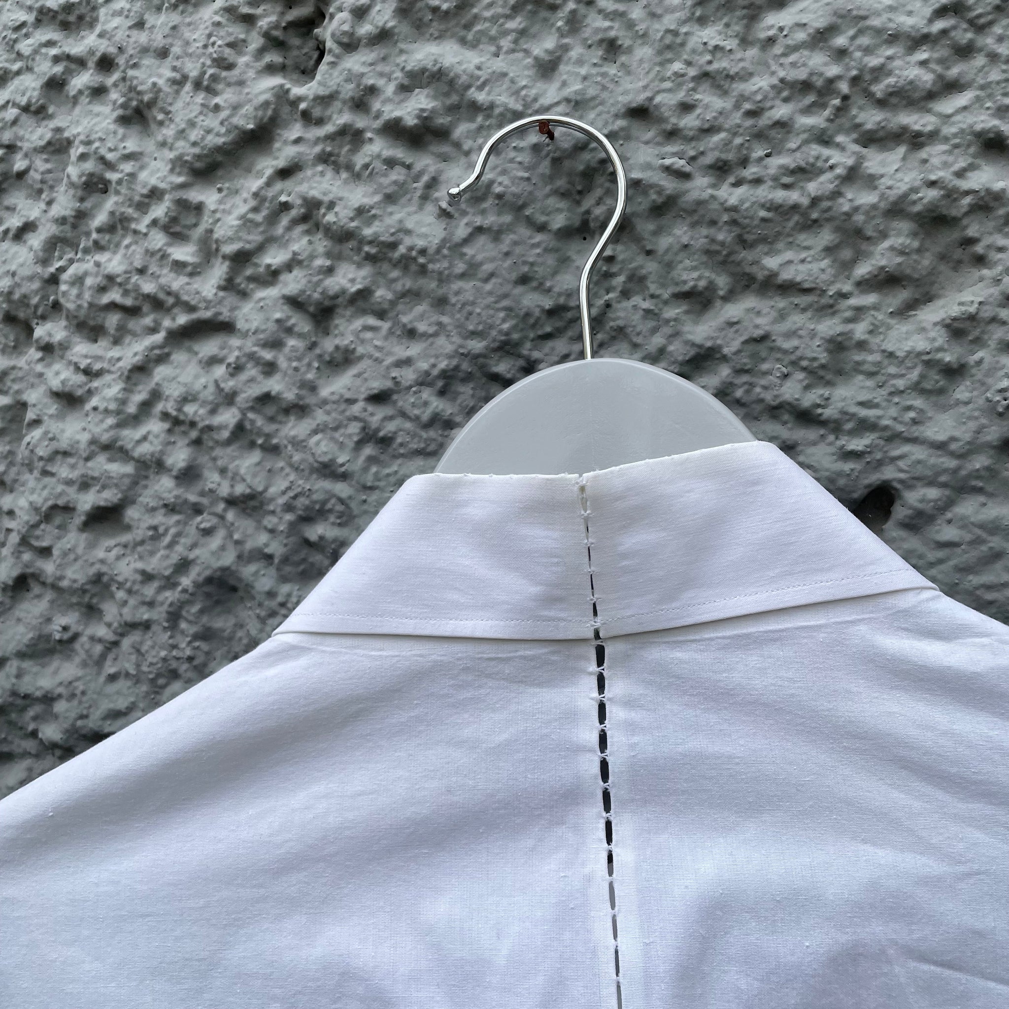 Carol Christian Poell White Chainseam Shirt CM/2240 SPUR/1
