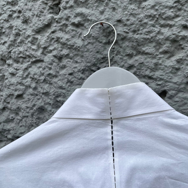 Carol Christian Poell White Chainseam Shirt CM/2240 SPUR/1 Detail