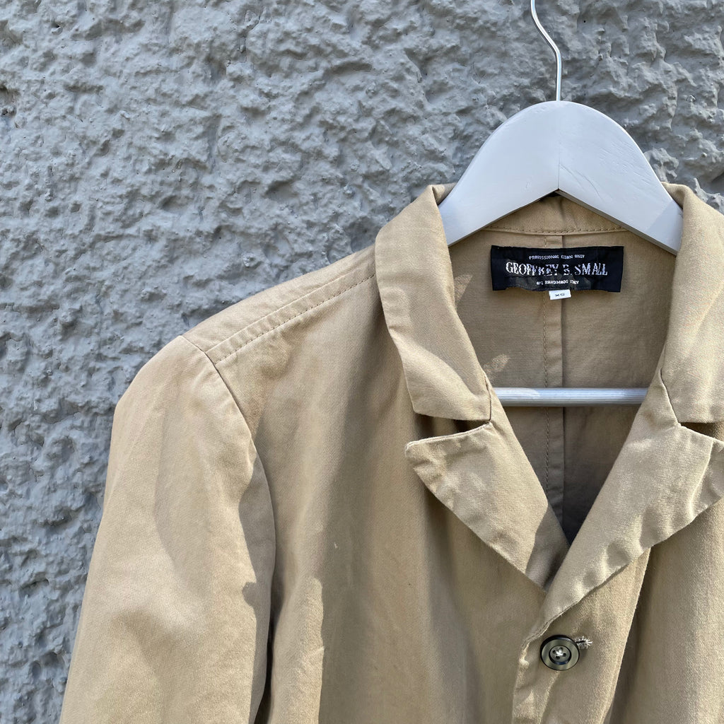 GEOFFREY B. SMALL/Super Light Jacket Geoffrey B. Small Light Beige Cotton Coat – Asa Nisi Masa