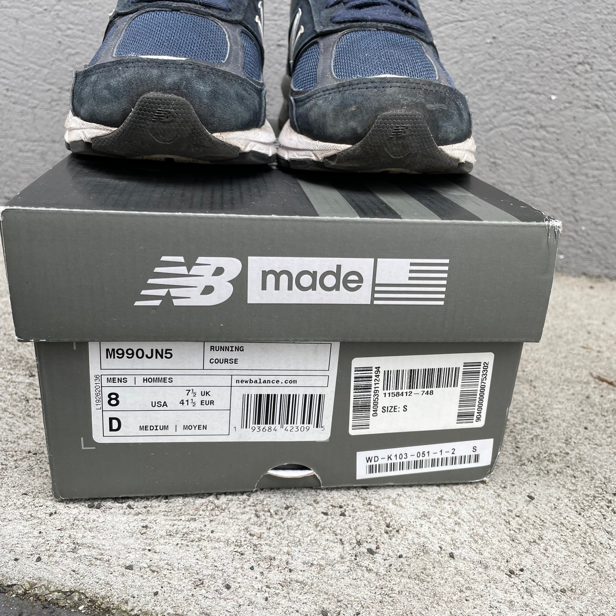 Junya Watanabe x New Balance Navy 990v5 Sneaker – Asa Nisi Masa
