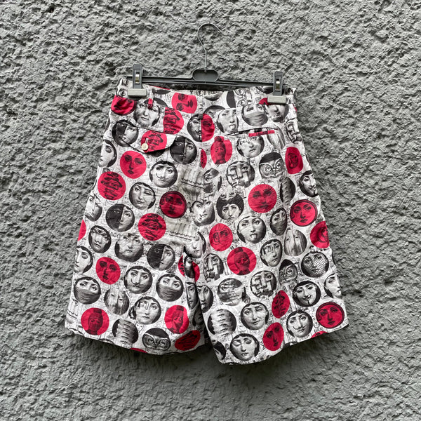 Comme des Garcons Homme Plus X Fornasetti Wide Shorts S/S17 runway