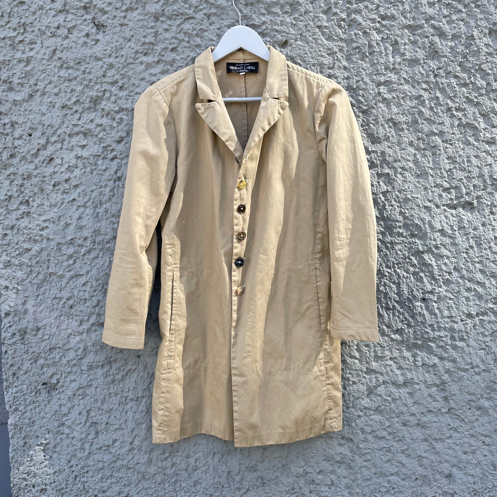 GEOFFREY B. SMALL/Super Light Jacket Geoffrey B. Small Light Beige Cotton Coat – Asa Nisi Masa