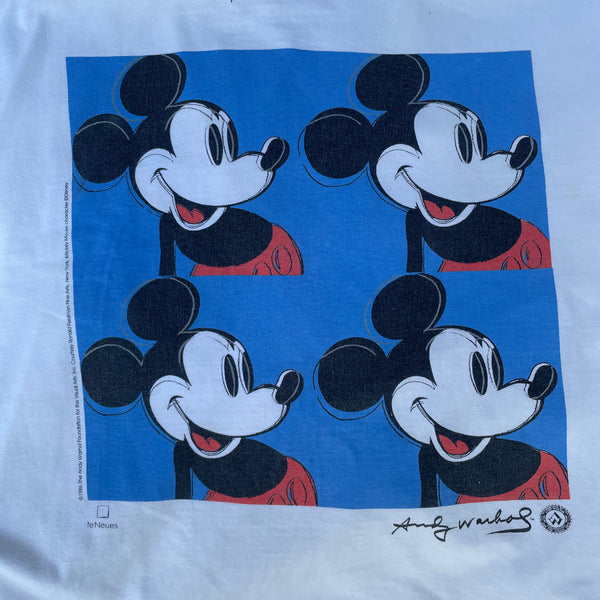 Vintage Andy Warhol Micky Mouse T-Shirt teNeues 1996