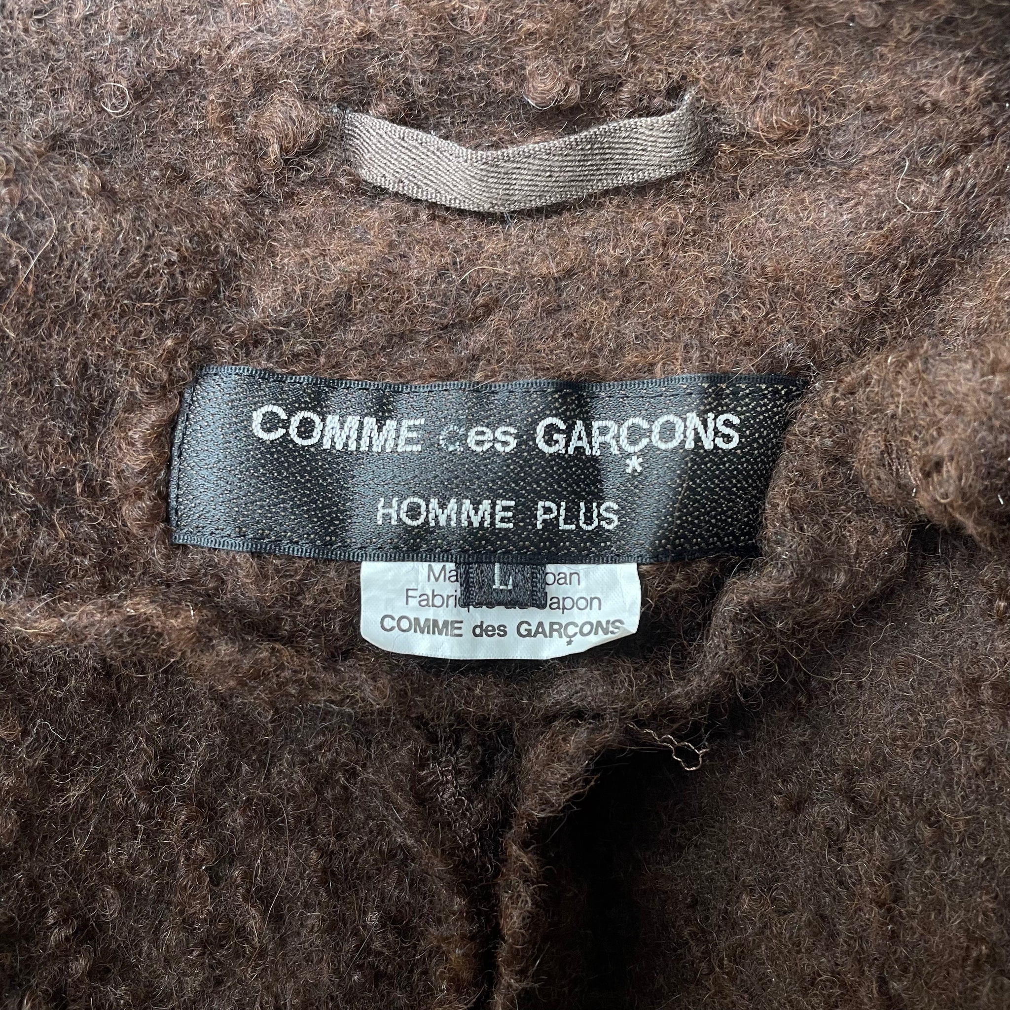 Comme des Garcons Homme Plus Brown Fuzzy Blazer Jacket F/W04 – Asa
