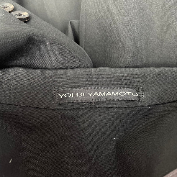 Vintage Yohji Yamamoto Black Blazer with Polka Dot Lining Tag
