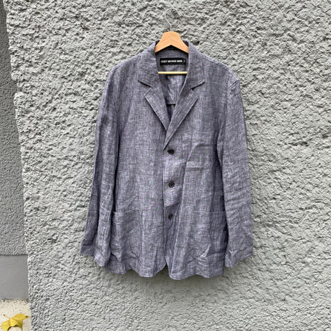 Issey Miyake Grey Linen Blazer