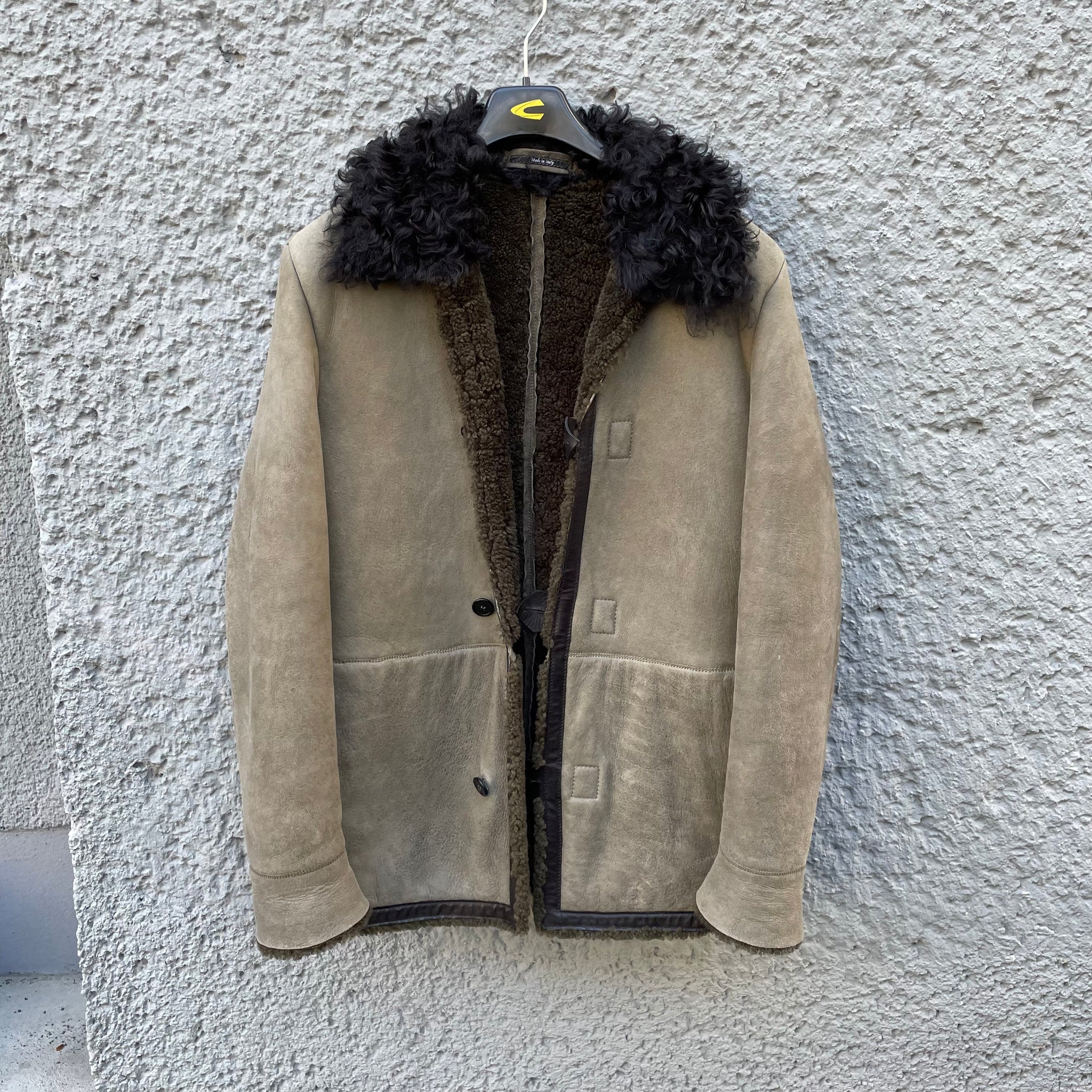 Maison Margiela Light Brown Fur Leather Jacket runway F/W11