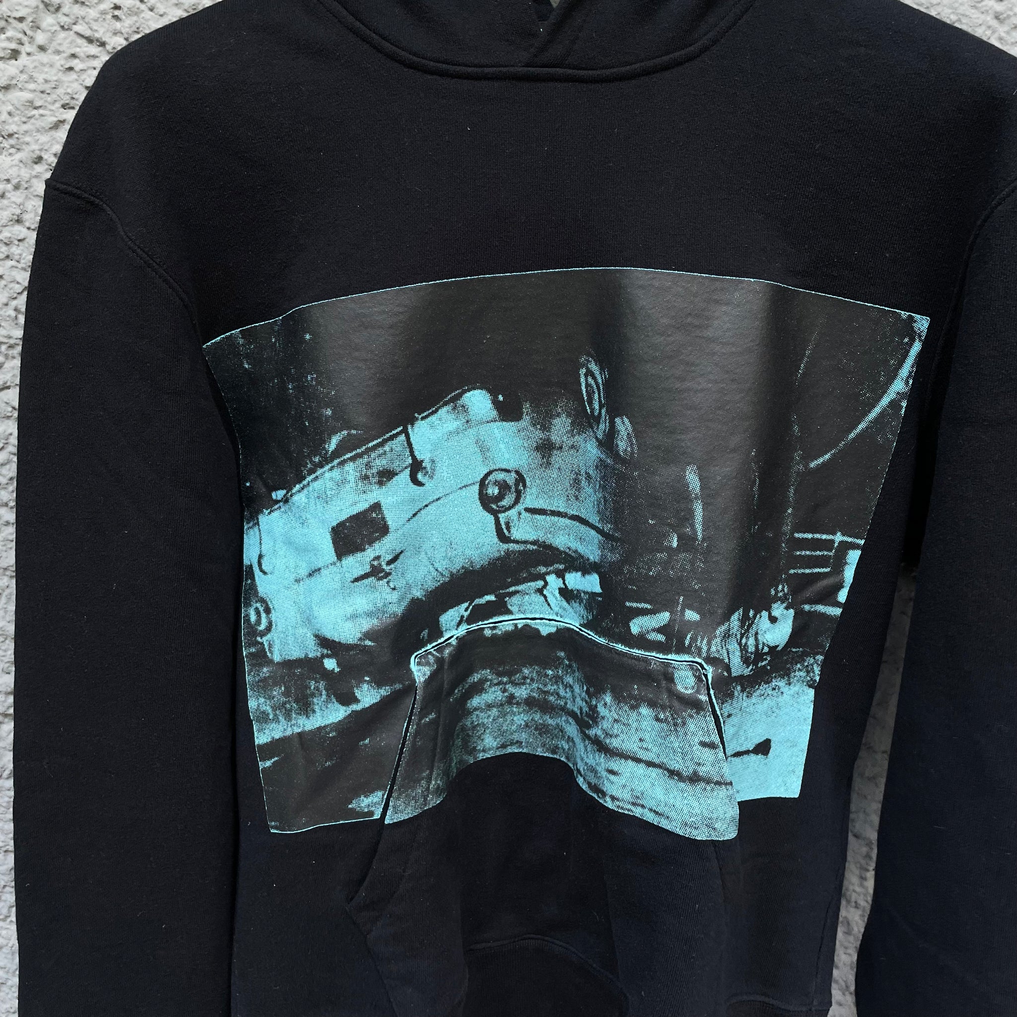 Calvin Klein 205w39nyc Black Andy Warhol Car Crash Hoodie Raf Simons Asa Nisi Masa
