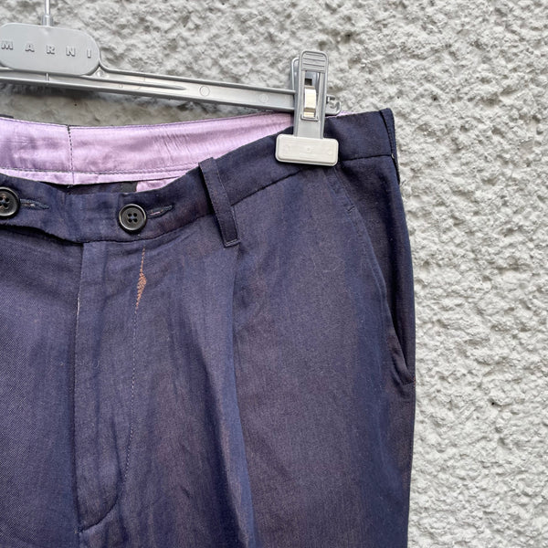 Sample Blue/Purple Relaxed Trousers S/S13