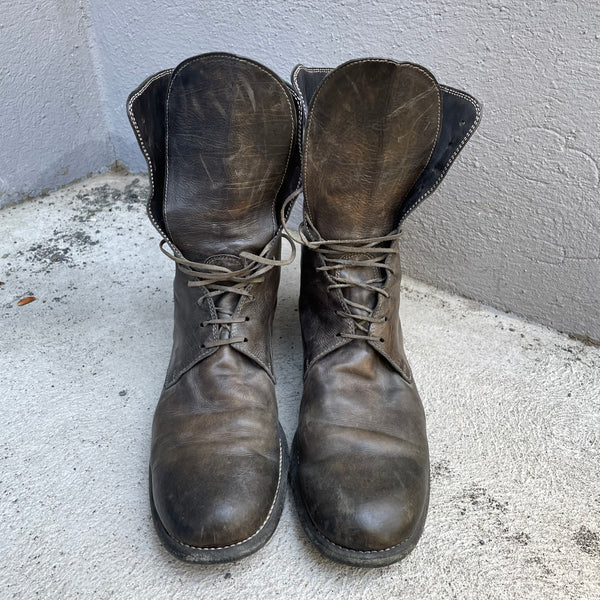  Guidi Brown Patinated Combat Boots 991