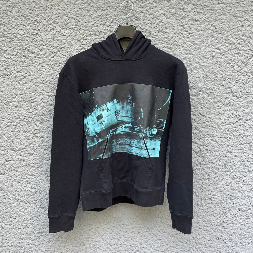 Calvin Klein 205w39nyc Black Andy Warhol Car Crash Hoodie Raf Simons Asa Nisi Masa